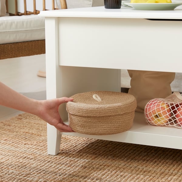 VITTERYD Adjustable coffee table, white, 97 cm