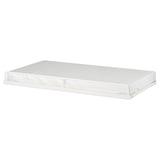 White VITVAL underbed, rectangular, beech veneer, steel frame.