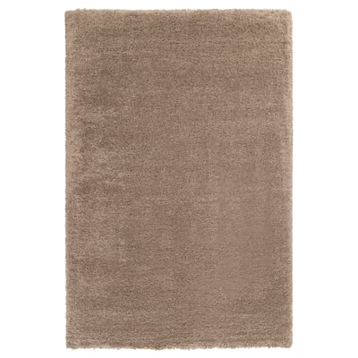 VOLLERSLEV Rug, high pile, beige, 200x300 cm