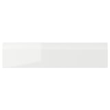 VOXTORP kitchen drawer, white, glossy, modern design.