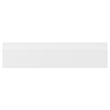 VOXTORP matte white drawer front with integrated handles, smooth and modern.