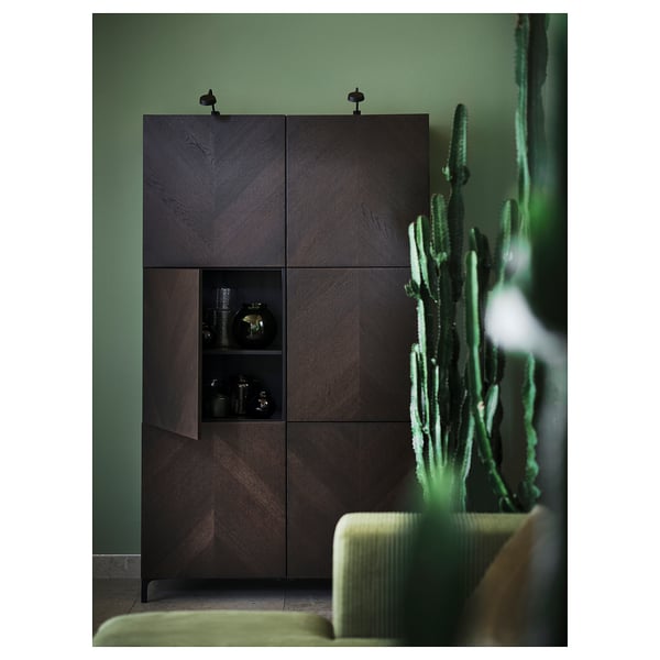 YTBERG LED cabinet lighting, black/dimmable