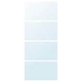 AULI 4 ألواح لهيكل باب سحّاب, زجاج مرايا, ‎100x236 سم‏
