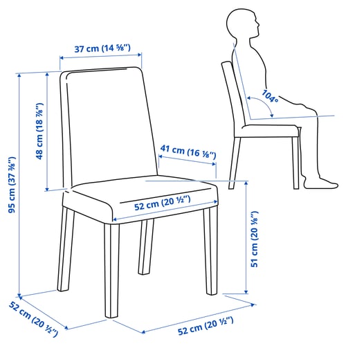 BERGMUND كرسي, شكل السنديان/Orrsta رمادي فاتح
