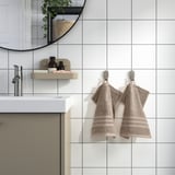 BROKGLIM منشفة صغيرة, بيج, ‎30x30 سم‏