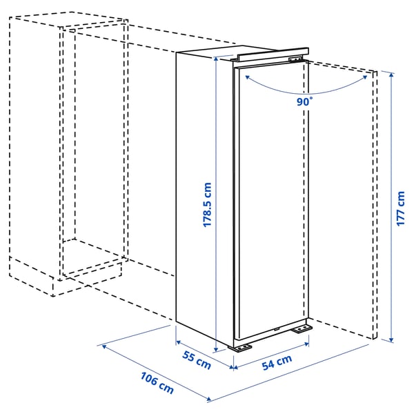 FORSNÄS مجمدة, IKEA 700 مدمج, 212 ل