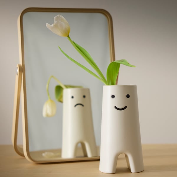 FRÖVÄXT مزهرية, أبيض, 20 سم