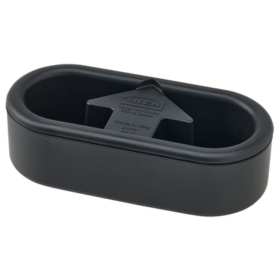 FRUKTPLOCKARE فرشاة وبر, أسود / رمادي فاتح, 12x6x4 سم