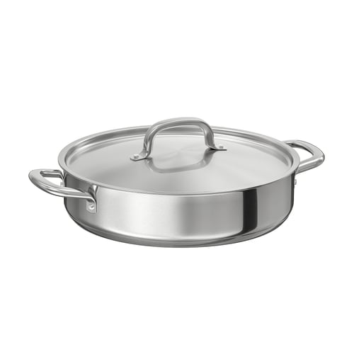 IKEA 365+ مقلاة سوتيه, ستينلس ستيل, 28 سم