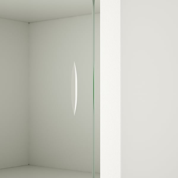 KALKNÄS خزانة بأبواب سحّابة, أبيض, ‎83x43x137 سم‏