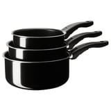KAVALKAD قدر بمقبض، طقم من 3., أسود