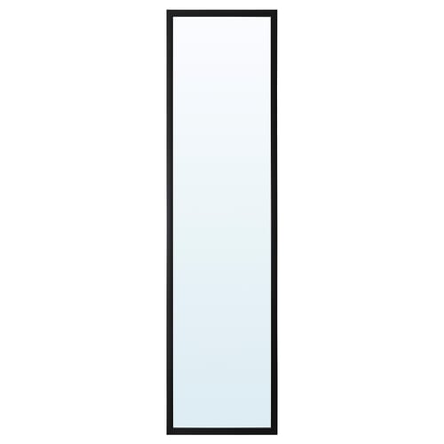 LILJETRÄD مرآة, أسود, 30x115 سم