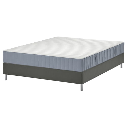 LYNGÖR سرير ديفان, Valevåg متين./أزرق فاتح رمادي غامق, 160x200 سم