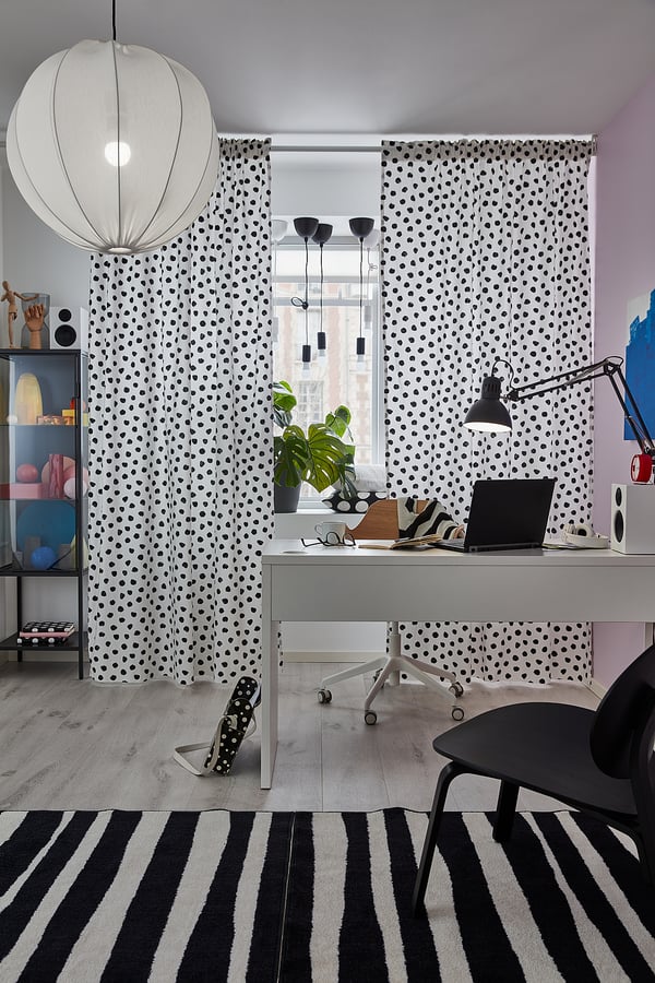 MICKE مكتب, أبيض, ‎142x50 سم‏