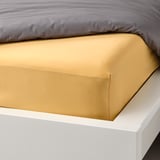 NATTJASMIN شرشف بمطاط, أصفر, ‎80x200 سم‏