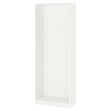 PAX هيكل دولاب ملابس, أبيض, ‎75x35x201 سم‏
