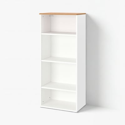 SKRUVBY مكتبة, أبيض, 60x140 سم