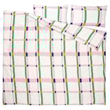SYRABLADMAL غطاء لحاف و ٢ غطاء مخدة, عدة ألوان/مربّع, ‎240x220/50x80 سم‏
