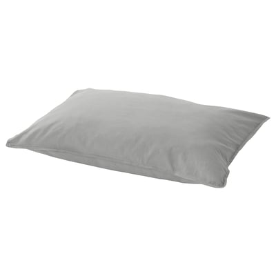 A light grey ÄNGSLILJA pillowcase made of soft cotton with an envelope closure design.