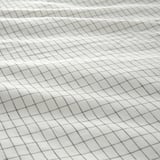 ÅKERFIBBLA Duvet cover and pillowcase, white black/check, 150x200/50x80 cm