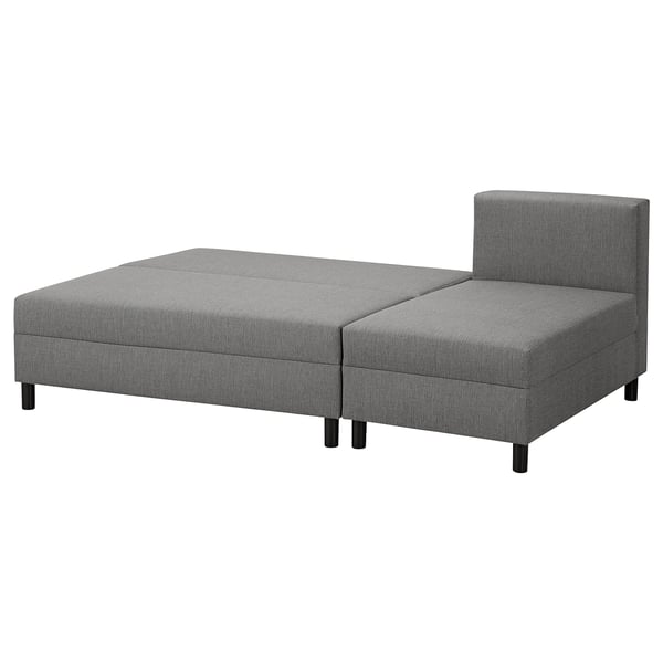 ANGSTA 3seat sofabed, with chaise longue grey IKEA