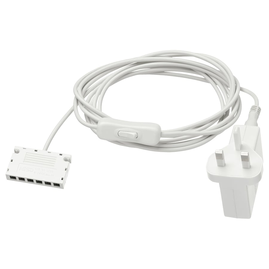 ANSLUTA LED driver with cord, white, 19 W IKEA