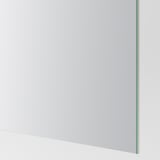 AULI / MEHAMN Pair of sliding doors, white mirror glass/double sided white, 150x236 cm