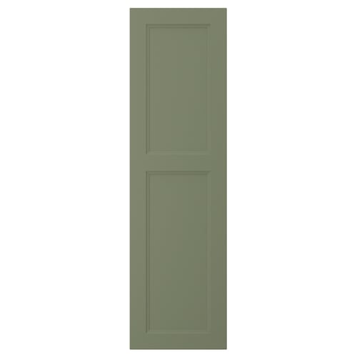 AXSTAD green cabinet door, matte finish, rectangular shape, inset panel design.