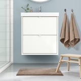 BACKMÅRA Bath mat, beige, 40x60 cm
