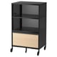 BEKANT Storage unit on castors, mesh black, 61x101 cm
