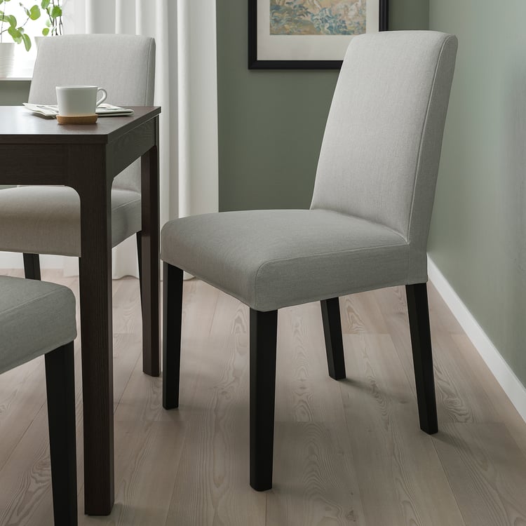BERGMUND chair, black/Orrsta light grey IKEA