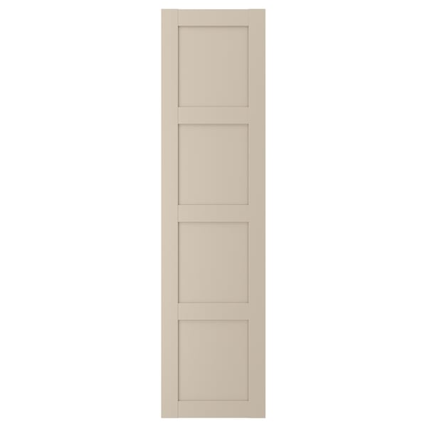 Beige BERGSBO door with four square panels
