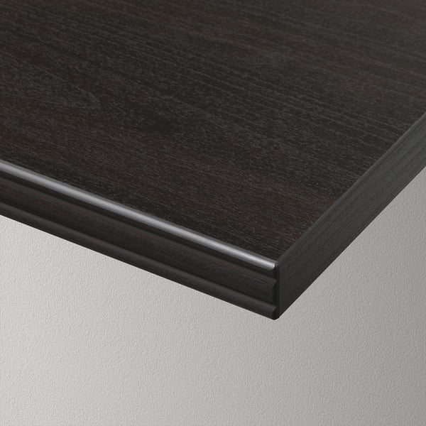 BERGSHULT / RAMSHULT Wall shelf combination, brown-black, 120x30 cm