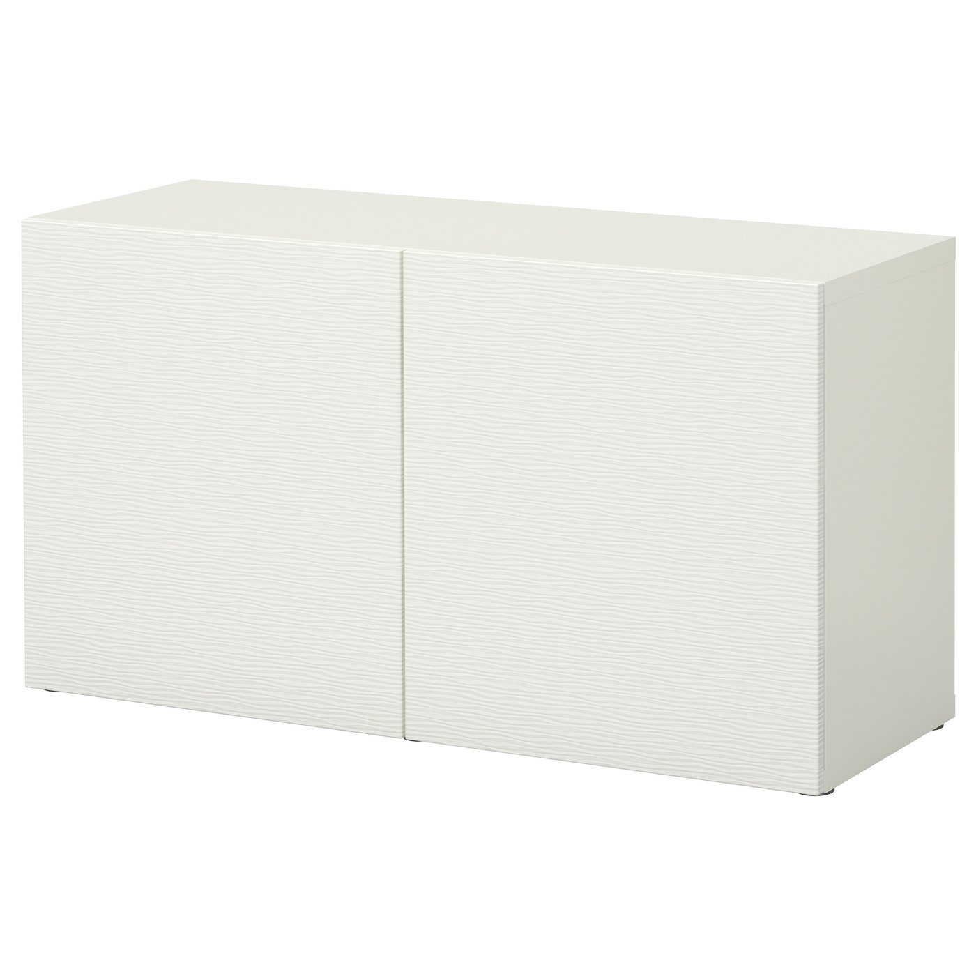 BESTÅ shelf unit with doors, Laxviken white, 120x42x64 cm IKEA