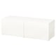 BESTÅ Shelf unit with doors, white/Lappviken white, 120x42x38 cm