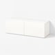 BESTÅ Shelf unit with doors, white/Lappviken white, 120x42x38 cm