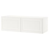 BESTÅ Shelf unit with doors, white/Smeviken white, 120x42x38 cm