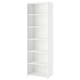 BESTÅ Shelving unit, with 5 shelves/white, 60x40x193 cm