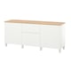 BESTÅ Storage combination with drawers, white/Lappviken/Stubbarp white, 180x42x76 cm