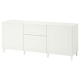 BESTÅ Storage combination with drawers, white/Smeviken/Kabbarp white, 180x42x74 cm