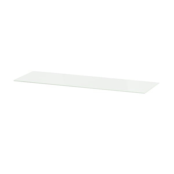 BILLY Extra shelf, glass, 76x26 cm