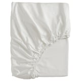 BJÖRKAL Fitted sheet, white, 140x200 cm
