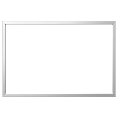 A BJÖRKSTA silver frame with an aluminium finish, rectangular shape, and sleek design.