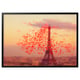 Framed red balloon eiffel tower print.