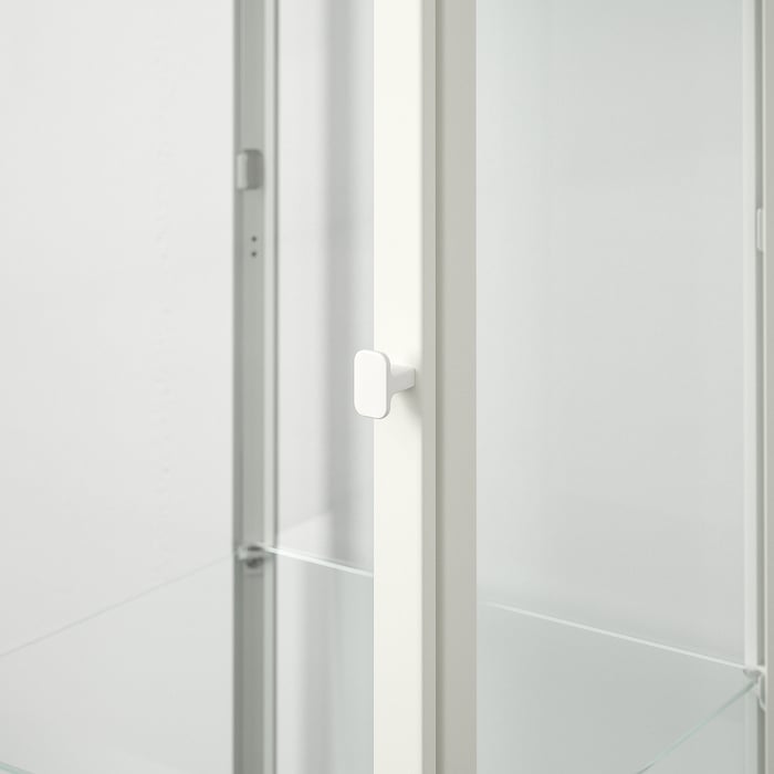 BLÅLIDEN glass-door cabinet, white, 35x32x151 cm - IKEA