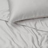 BLODNÄVA Duvet cover and 2 pillowcases, grey, 240x220/50x80 cm