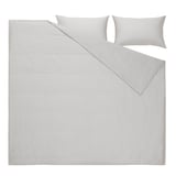 BLODNÄVA Duvet cover and 2 pillowcases, grey, 240x220/50x80 cm
