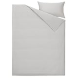 BLODNÄVA Duvet cover and pillowcase, grey, 150x200/50x80 cm