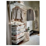 BOAXEL Clothes rail, white, 80 cm