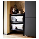 BROR Shelving unit, black, 85x55x110 cm